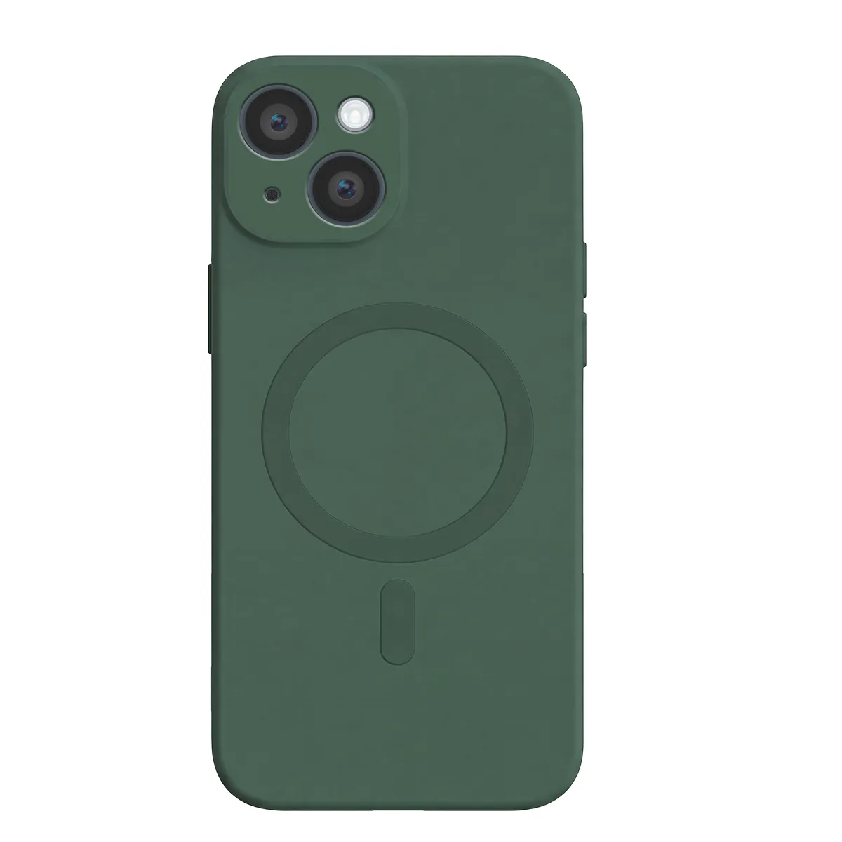 Bigben Coque iPhone 14 Plus Compatible MagSafe Silicone Verte Bigben