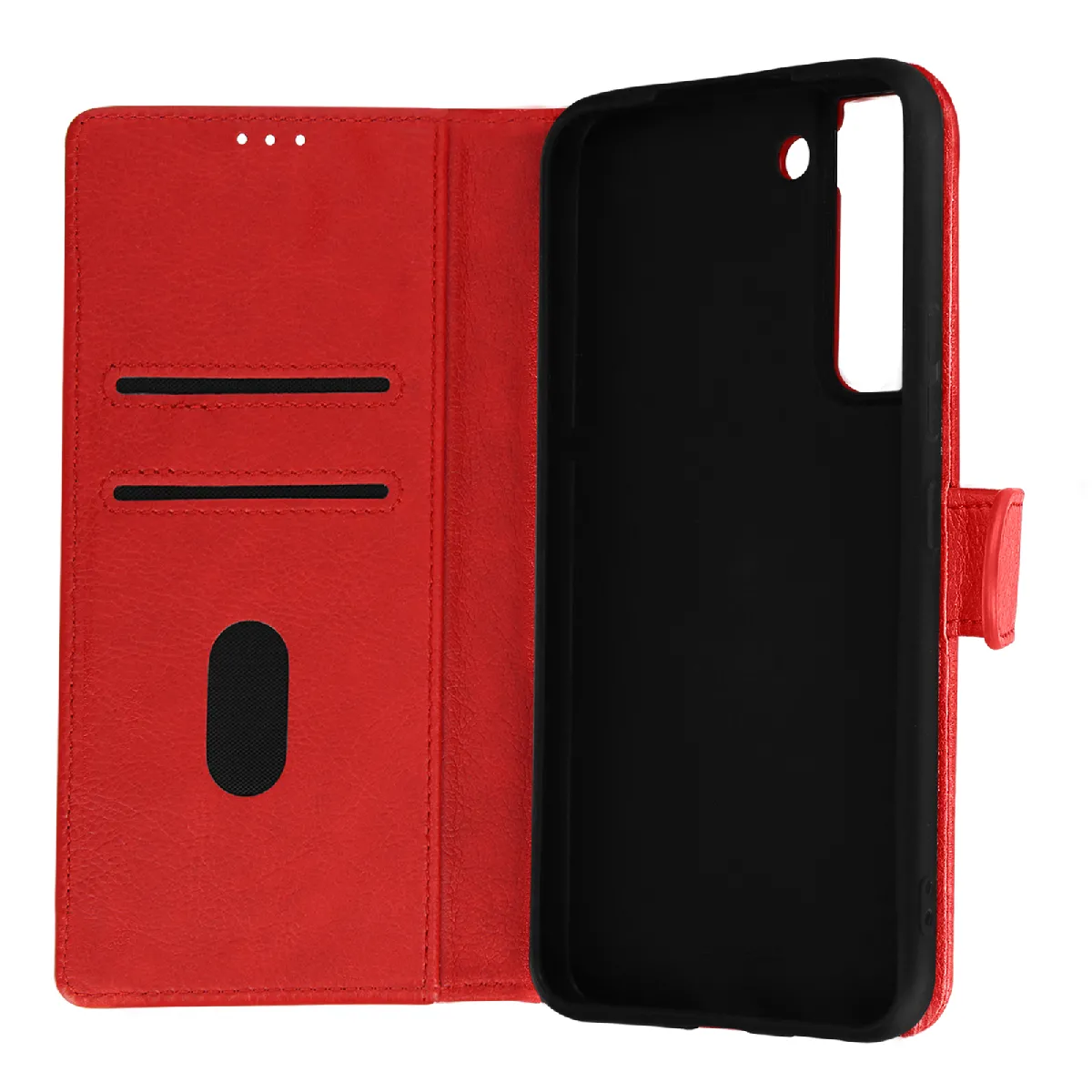 Avizar - Étui Portefeuille pour Samsung Galaxy S22 - Cuir - Rouge - Image 2