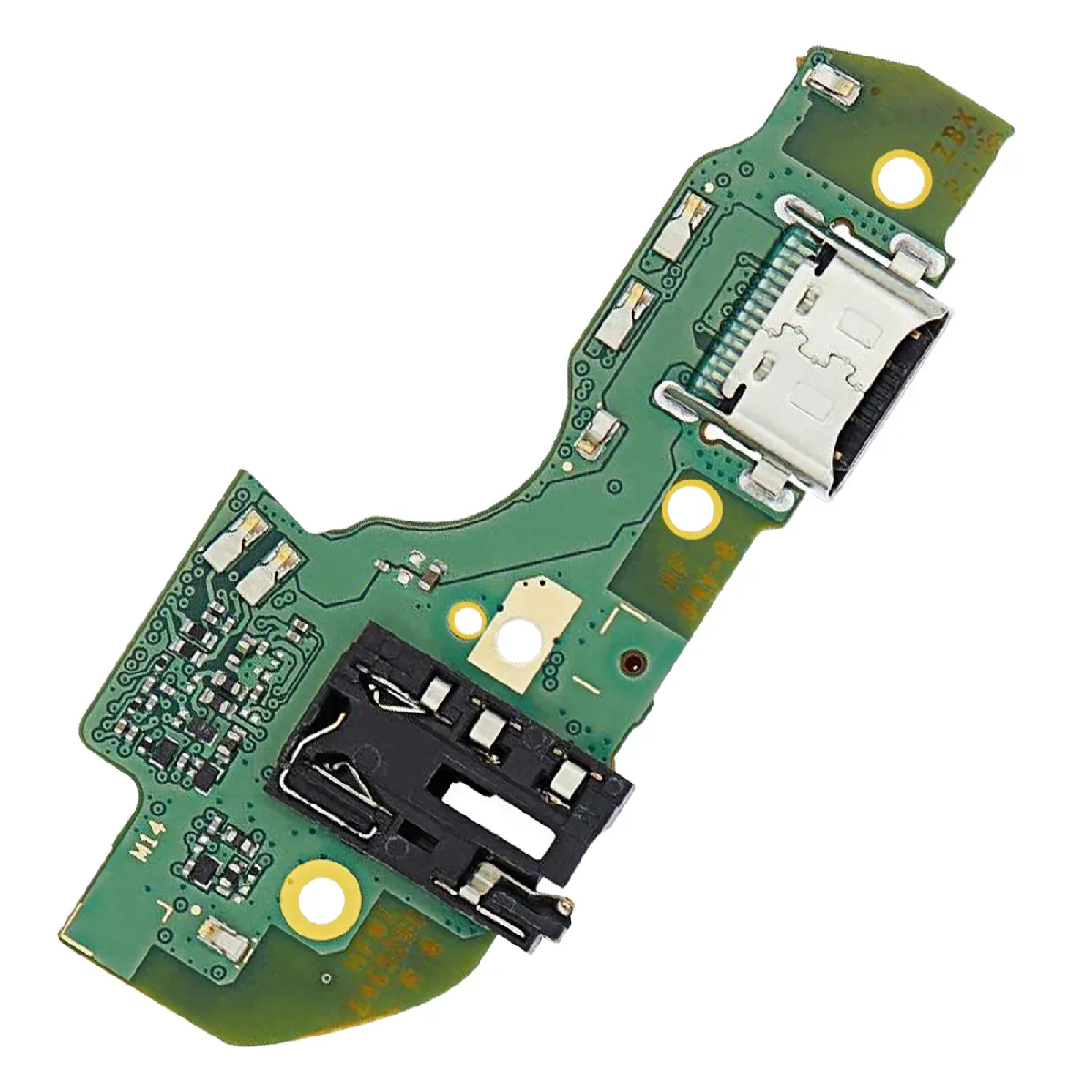 Avizar Noir Connecteur De Charge Pour Usb-C Pour Samsung Galaxy A22 5G Avec Micro Et Prise Jack