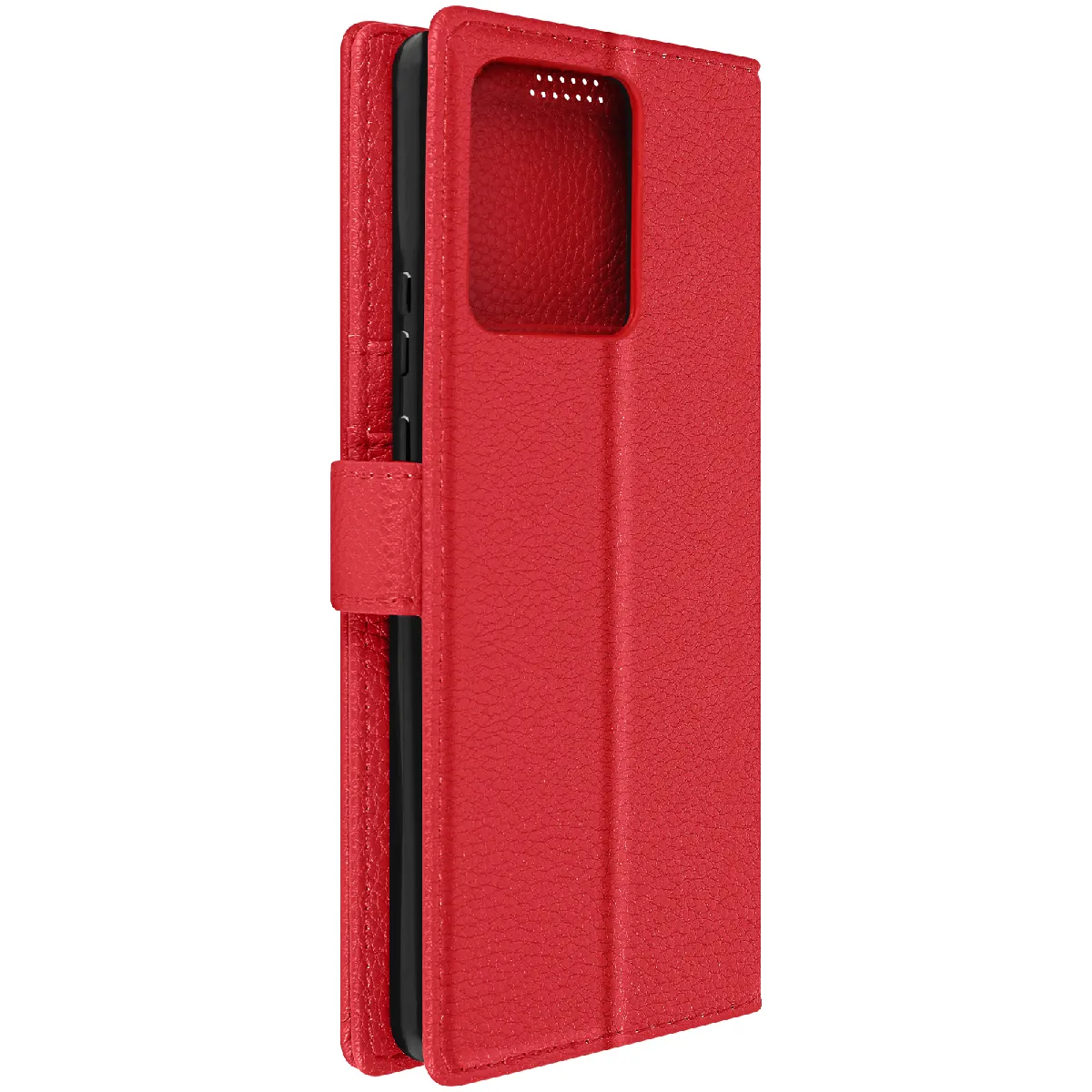 Avizar - Étui Portefeuille pour Motorola Edge 40 Neo - Cuir - Rouge - Image 3