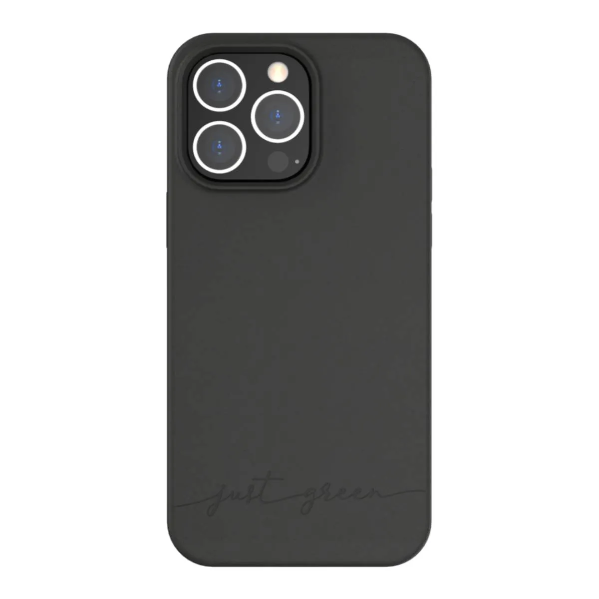 Just Green Noir Coque De Protection Pour Iphone 14 Pro Max Natura Recyclable