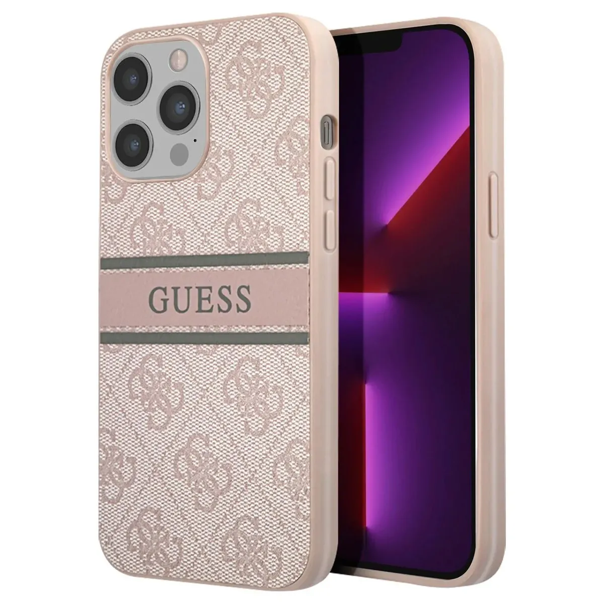 Guess - Coque de protection - iPhone 13 Pro / 13 - Cuir - Rose - Image 3
