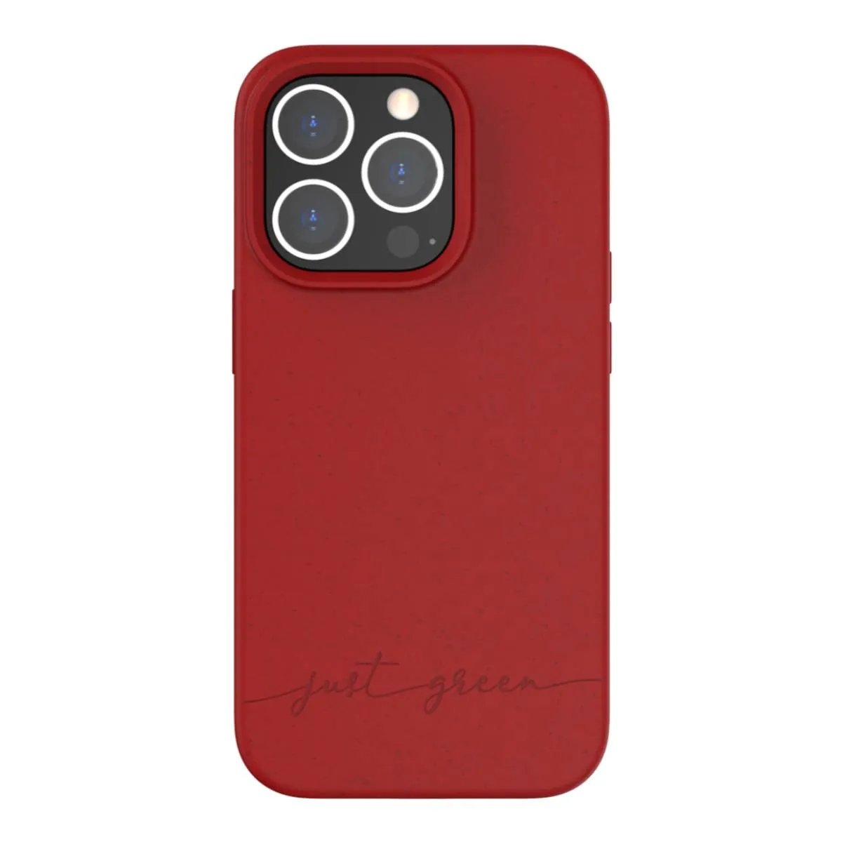 Just Green Rouge Coque De Protection Pour Iphone 14 Pro Natura Recyclable