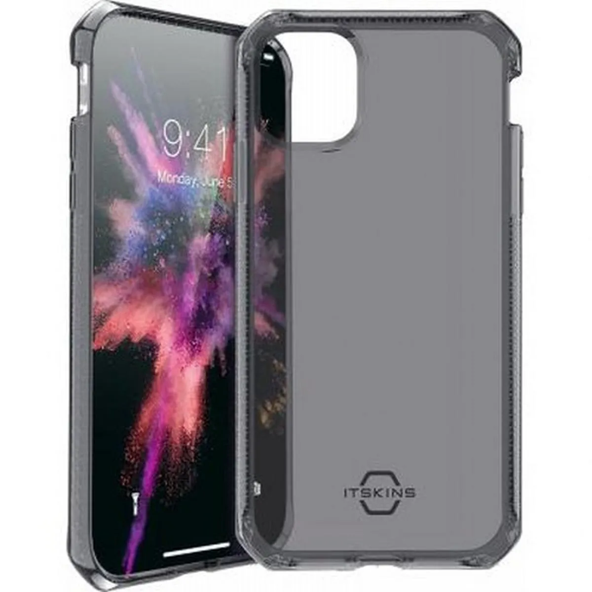 Itskins Noir Coque Pour Iphone 11 Renforcée Spectrum Clear Transparent