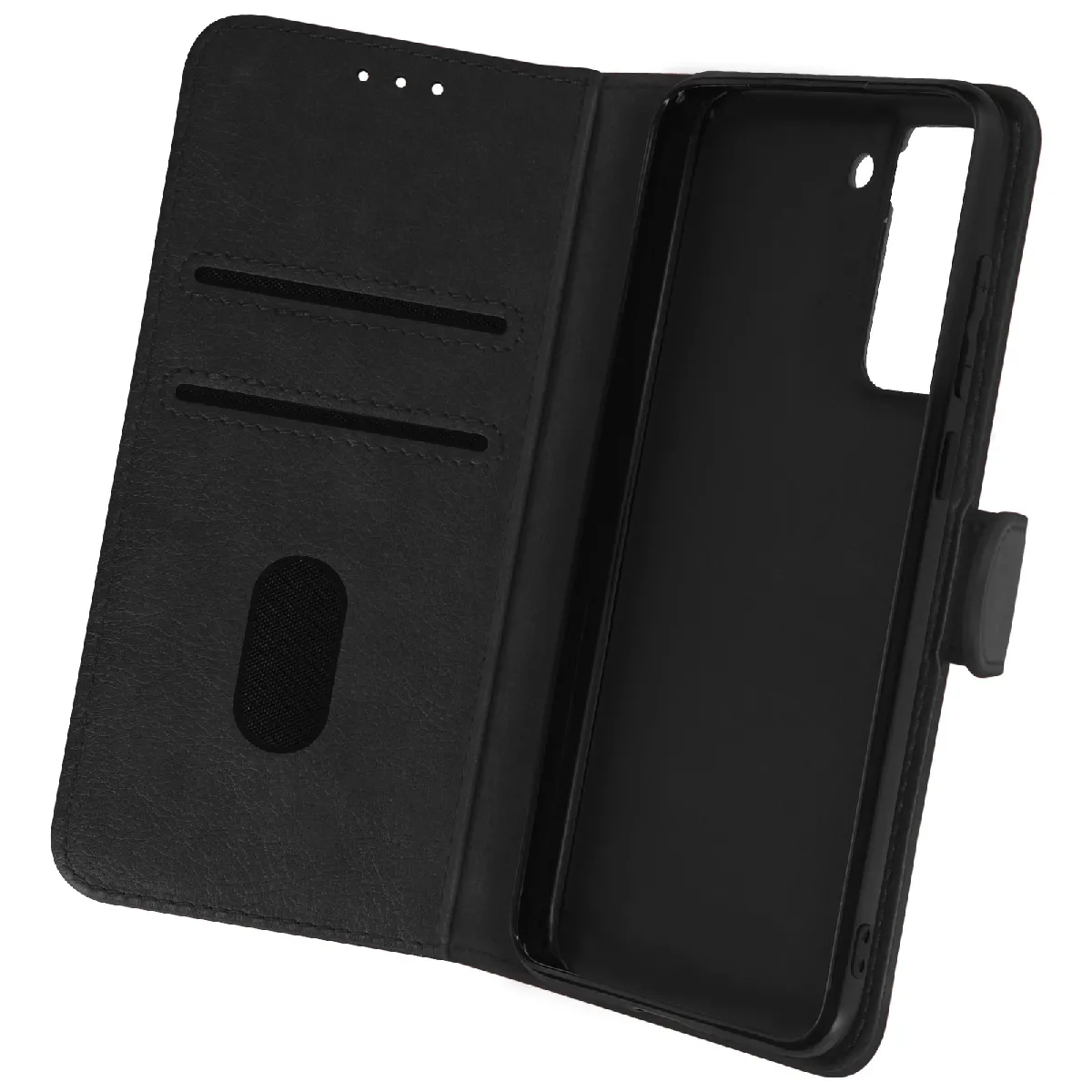 Avizar Noir Housse Pour Samsung Galaxy S21 Fe Clapet Portefeuille Fonction Support Vidéo