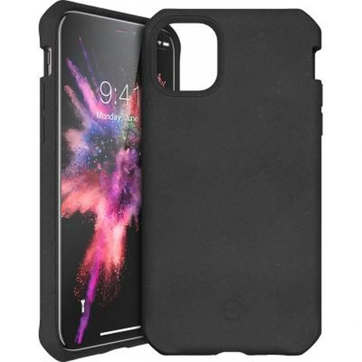 Itskins Noir Coque Pour Iphone 11 Renforcée Feronia Bio Terra