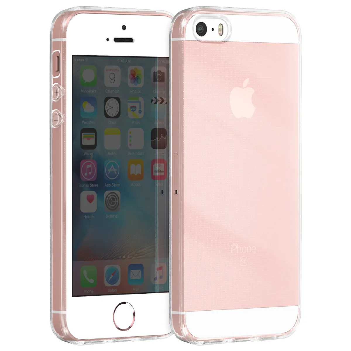Avizar Coque Apple Iphone 5 / 5S / Se Protection Silicone Souple Ultra-Fin Transparent