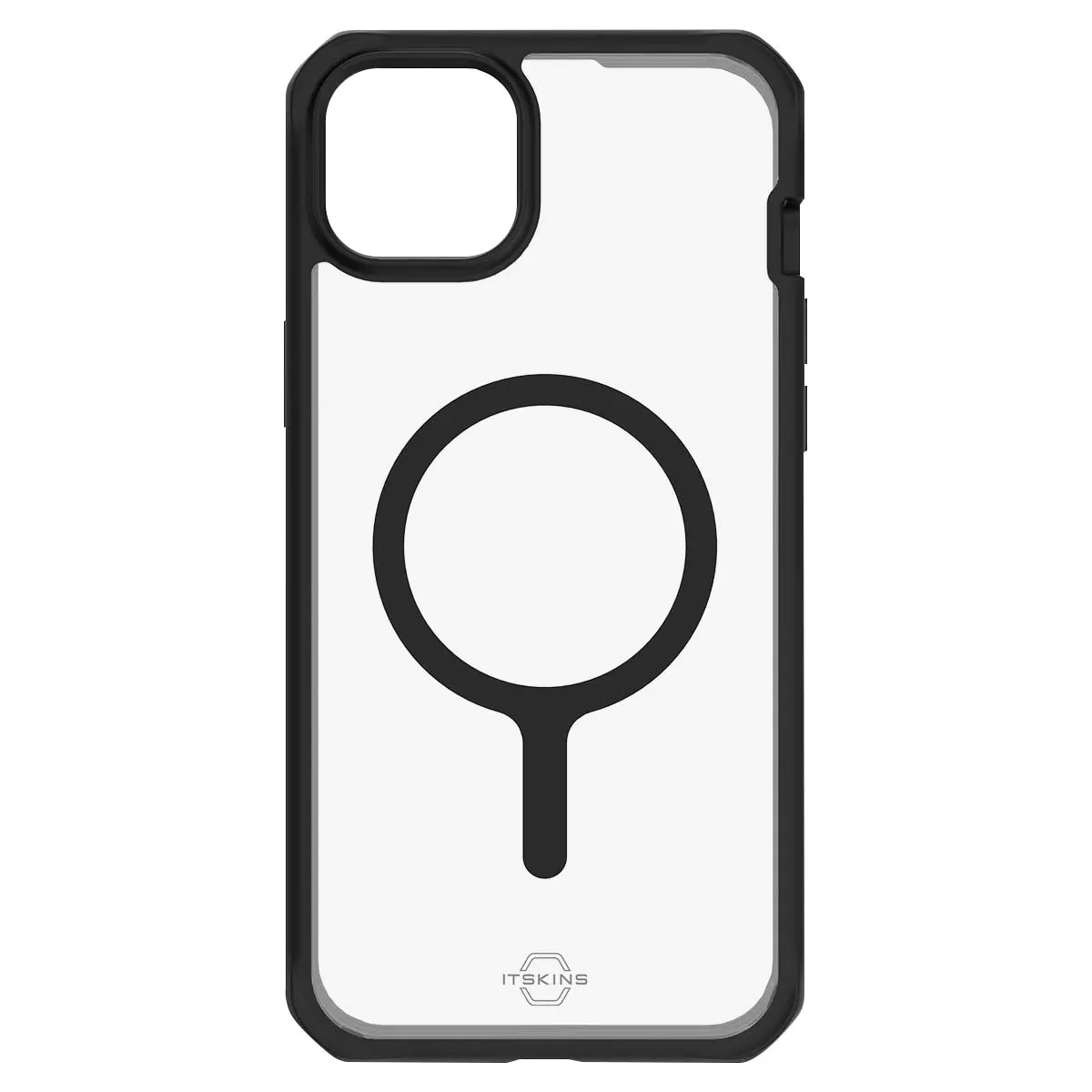 Itskins Noir Coque Renforcée Hybrid R Sling Magsafe Pour Iphone 15 Transparent