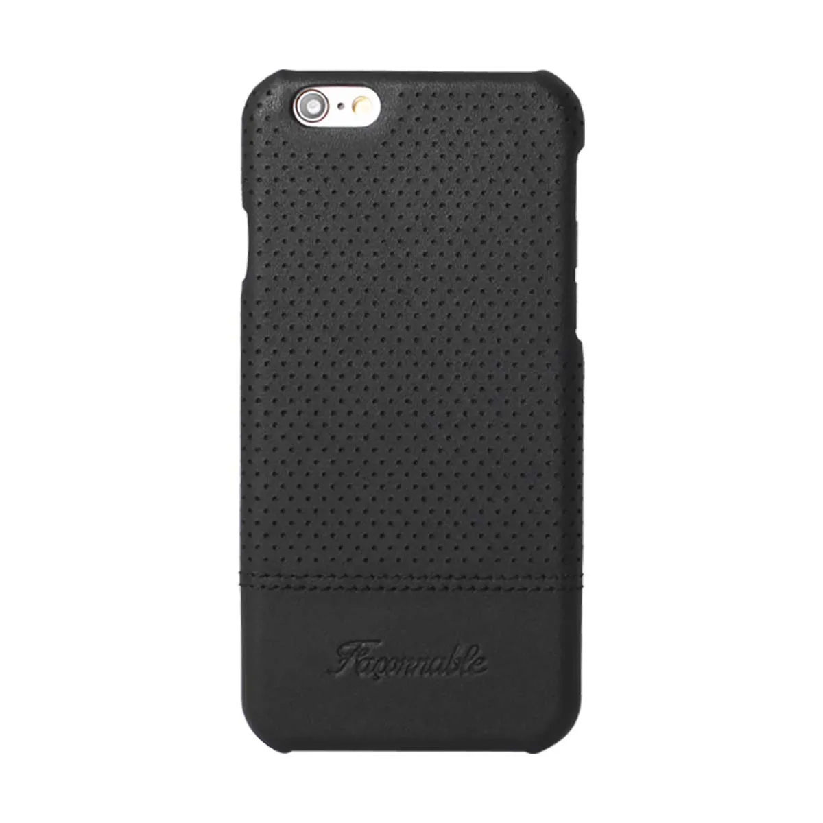 Faconnable Noir Façonnable Coque Pour Apple Iphone 6/6S Rigide Motifs Micro-Perforée