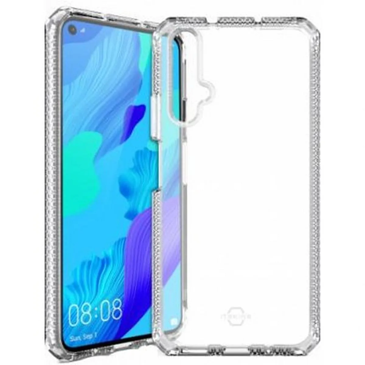 Itskins Coque Pour Huawei Nova 5T Semi-Rigide Spectrum Transparent