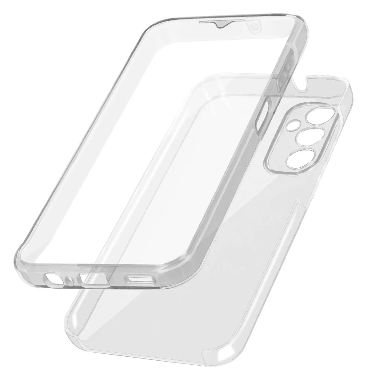 Avizar Coque Intégrale Pour Galaxy A14 5G Et 4G Arrière Rigide Avant Souple Transparent