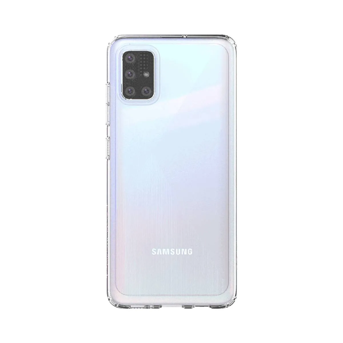 Samsung Coque arrière en silicone pour Galaxy A51 Transparente 8809664562044