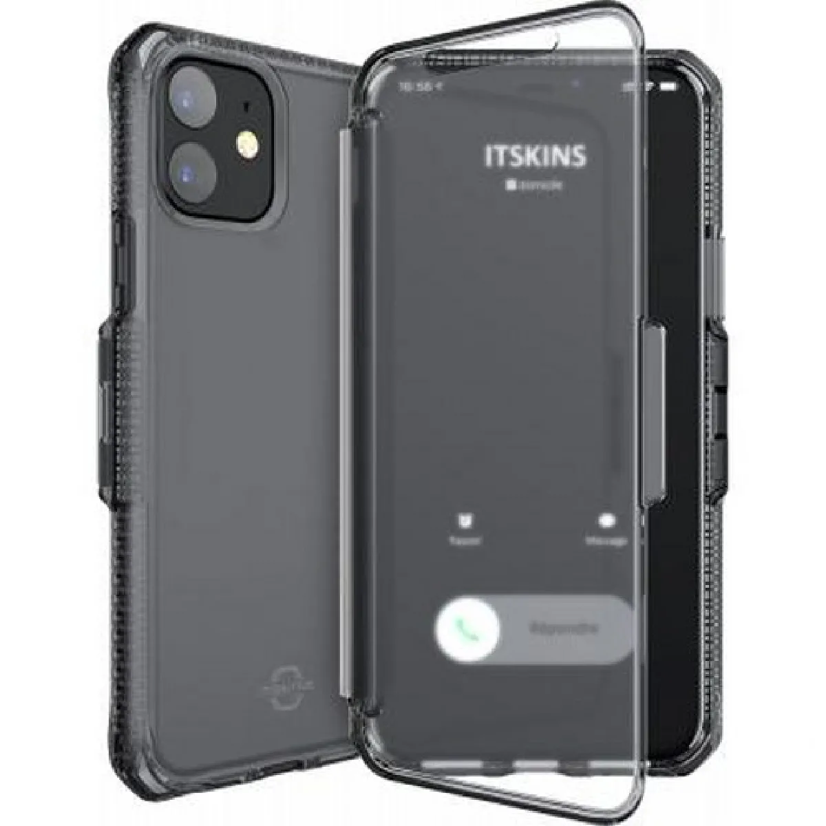 Itskins Noir Étui Pour Galaxy A13 5G Folio Renforcé Spectrum R Antichocs