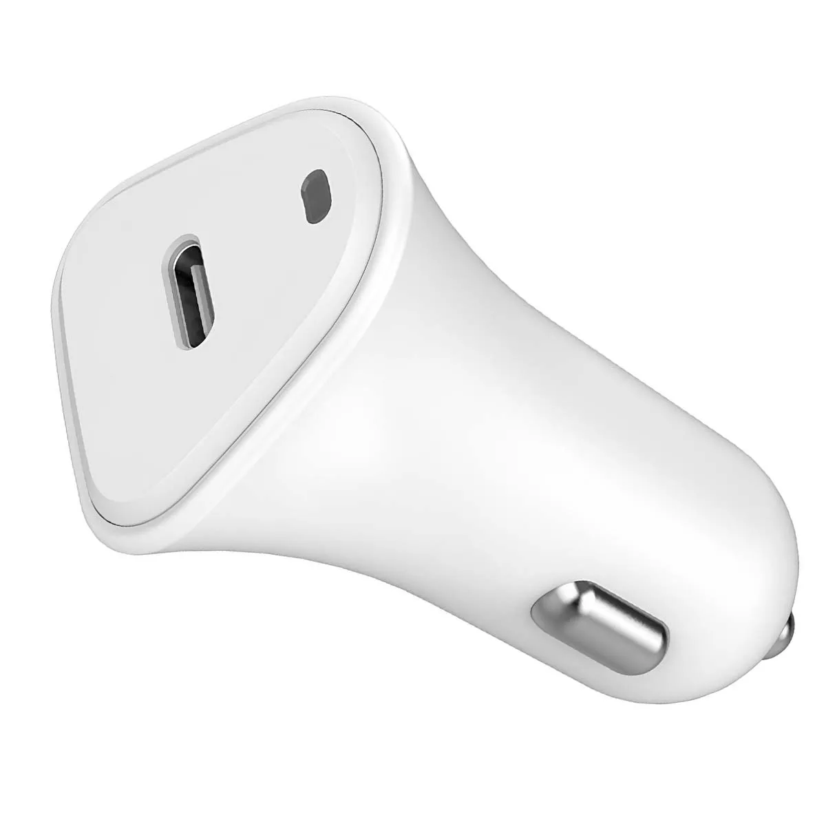 Just Green Blanc Chargeur Voiture Usb C Pd 25W Power Delivery Souple