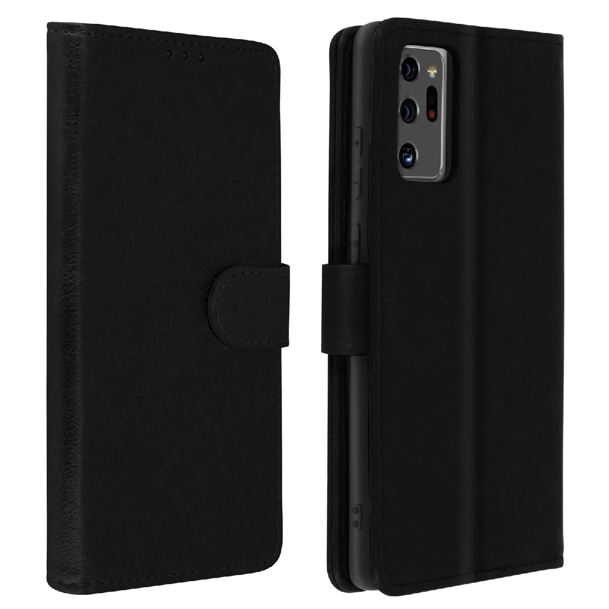 Avizar Noir Étui Pour Samsung Galaxy Note 20 Ultra Housse Intégrale Porte-Carte Fonction Support