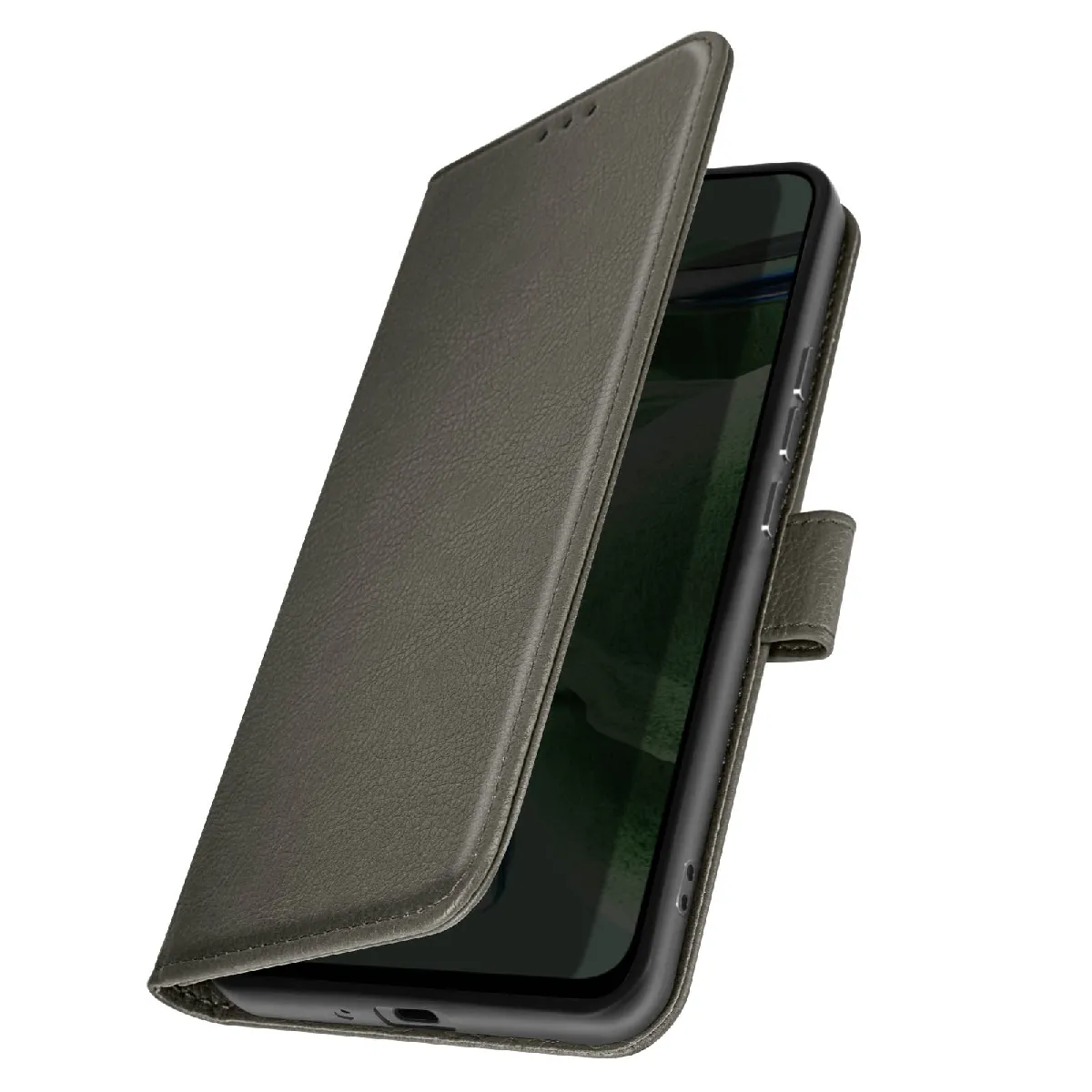 Avizar Gris Étui Pour Xiaomi Redmi 9C / 9C Nfc Et 10A Portefeuille Et Support