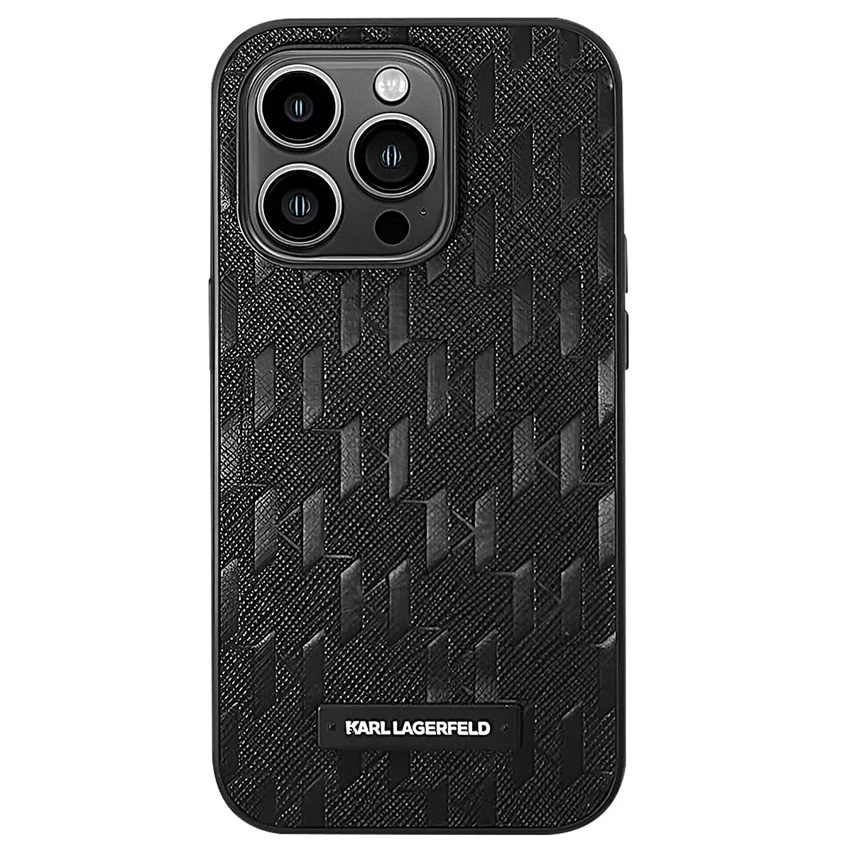 Karl Lagerfeld - Coque iPhone 14 Pro Max - Saffiano - Noire - Image 3