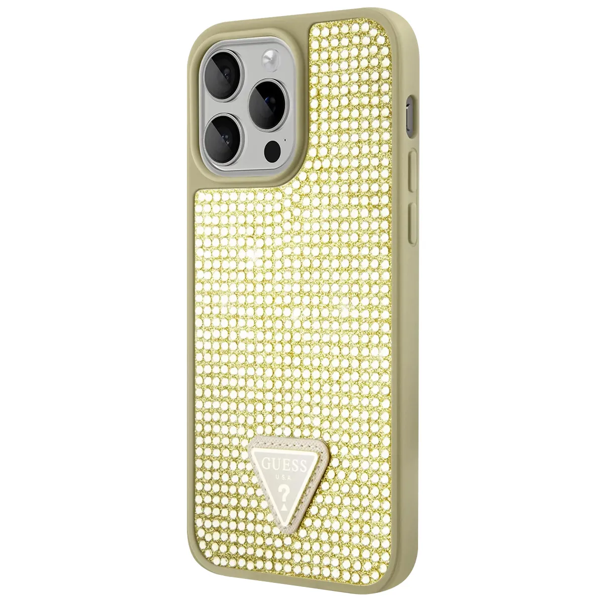 Guess - Coque Triangle Diamond - Apple iPhone 15 Pro Max - Or - Image 3