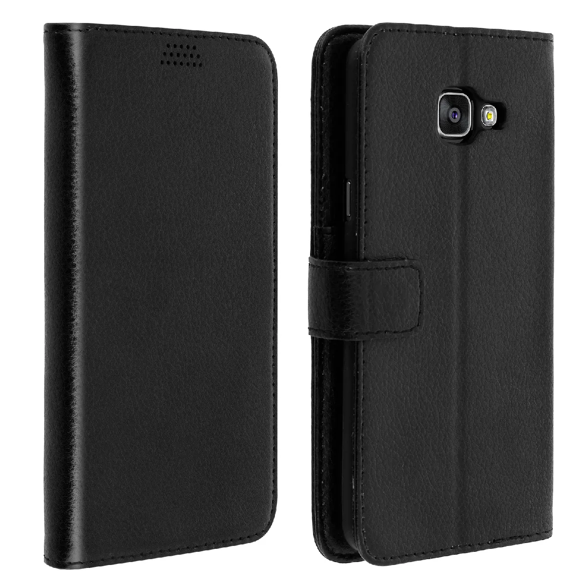 Avizar - Étui Folio Samsung Galaxy A5 2016 - Coque de protection - Noir - Image 2