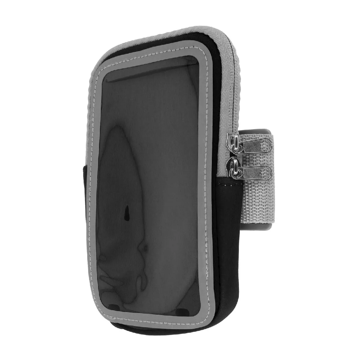 Avizar Noir Brassard De Sport Pour Smartphone Avec Poche Zippé Intégré