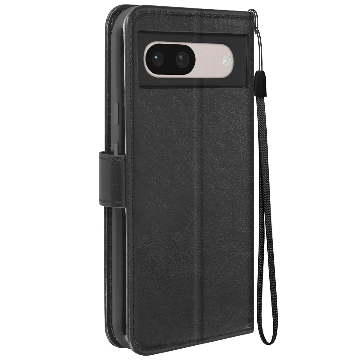 Mayaxess Noir Étui Pour Google Pixel 8A Portefeuille Fonction Support Avec Dragonne
