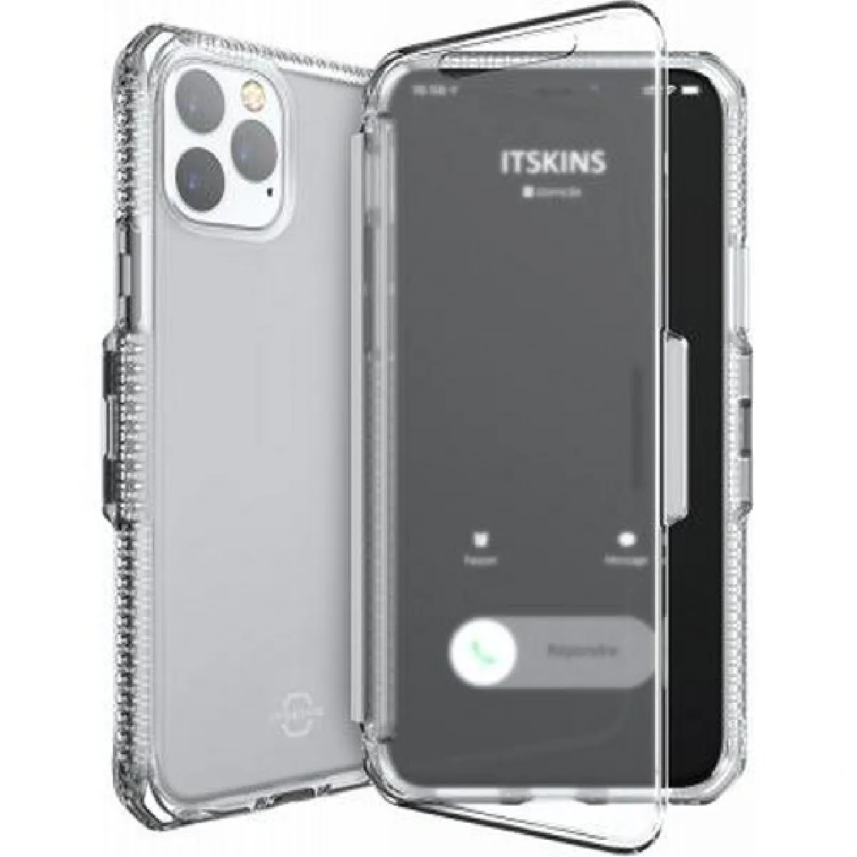 Itskins Étui Pour Iphone 11 Pro Folio Renforcé Spectrum Vision Antichocs Transparent