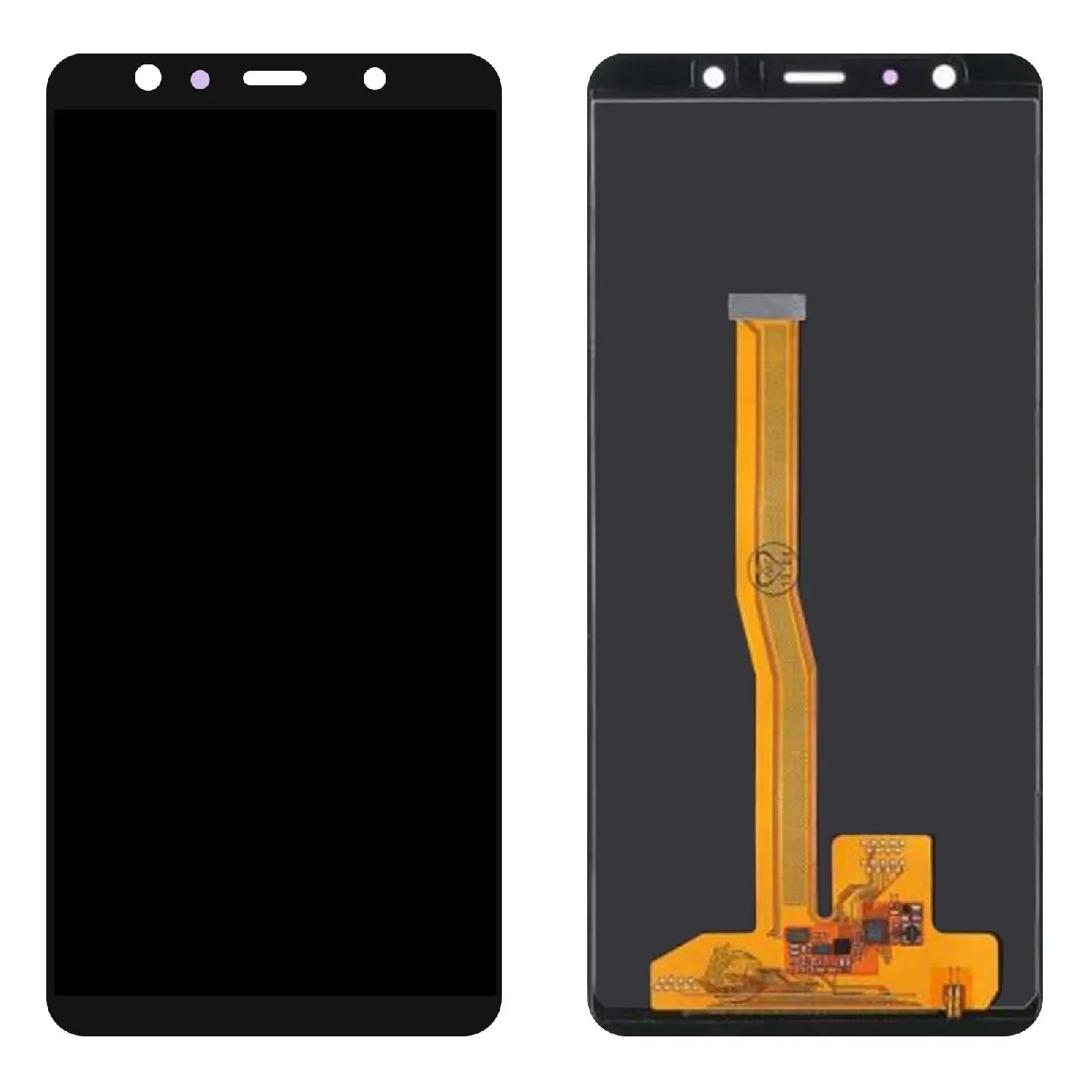 Avizar Noir Clappio Bloc Complet Pour Samsung Galaxy A7 2018 Écran Lcd Vitre Tactile Compatible