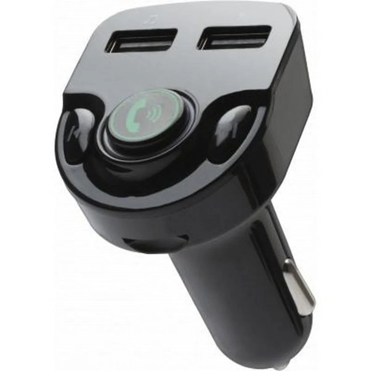 BIGBEN  Connected Double Chargeur voiture 2.4A avec transmetteur FM Noir