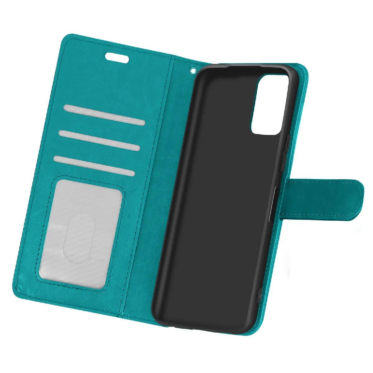 Avizar Bleu/Turquoise Étui Pour Xiaomi Redmi Note 10 Pro Vintage Porte-Carte Fonction Support