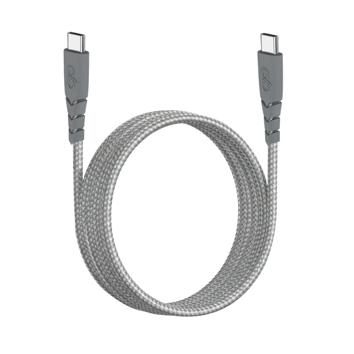 Force Power - Câble USB-C vers USB-C - 5A - 2m - Gris - Image 3