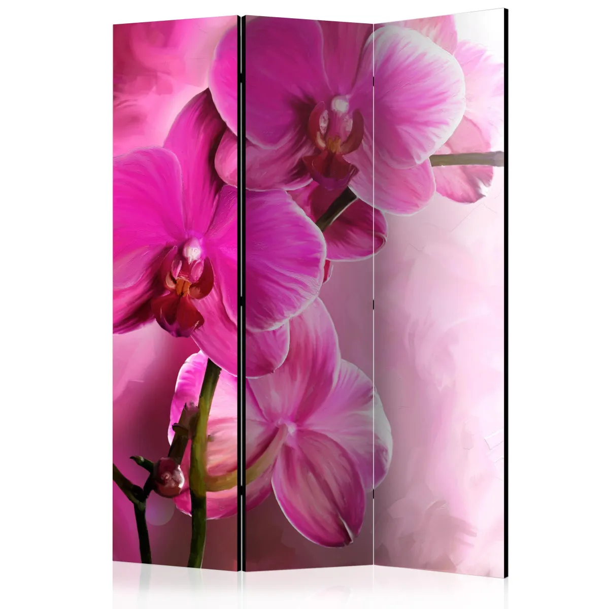 Paravent 3 volets - Pink Orchid [Room Dividers] - 135x172 (39879)