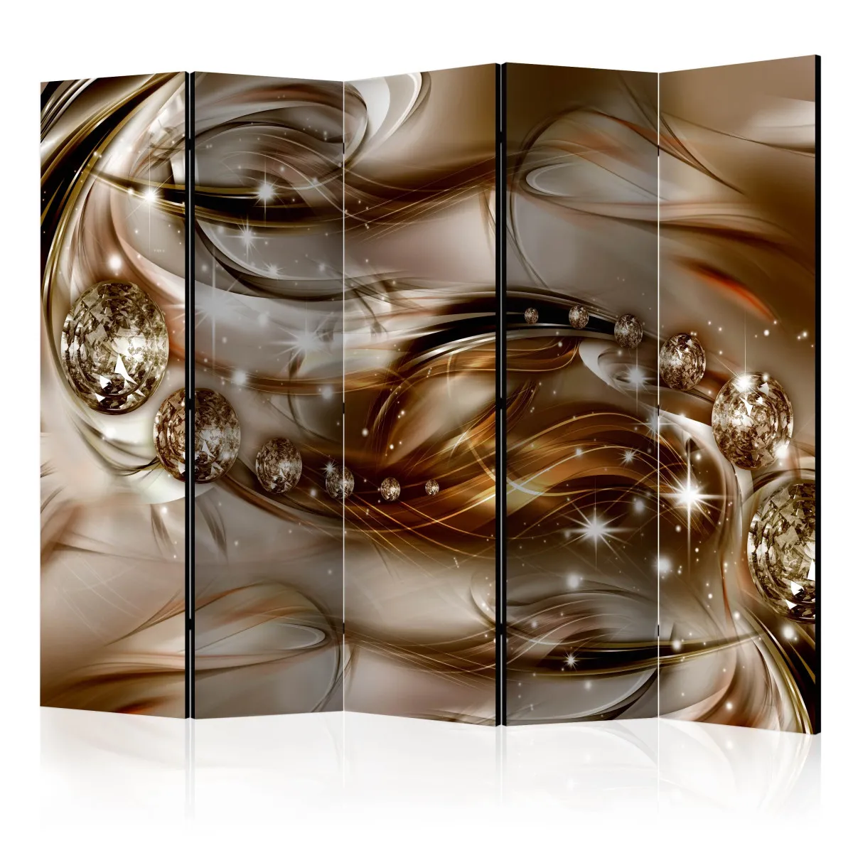 Paravent 5 volets - chocolate tide ii [room dividers] A1-PARAVENT219