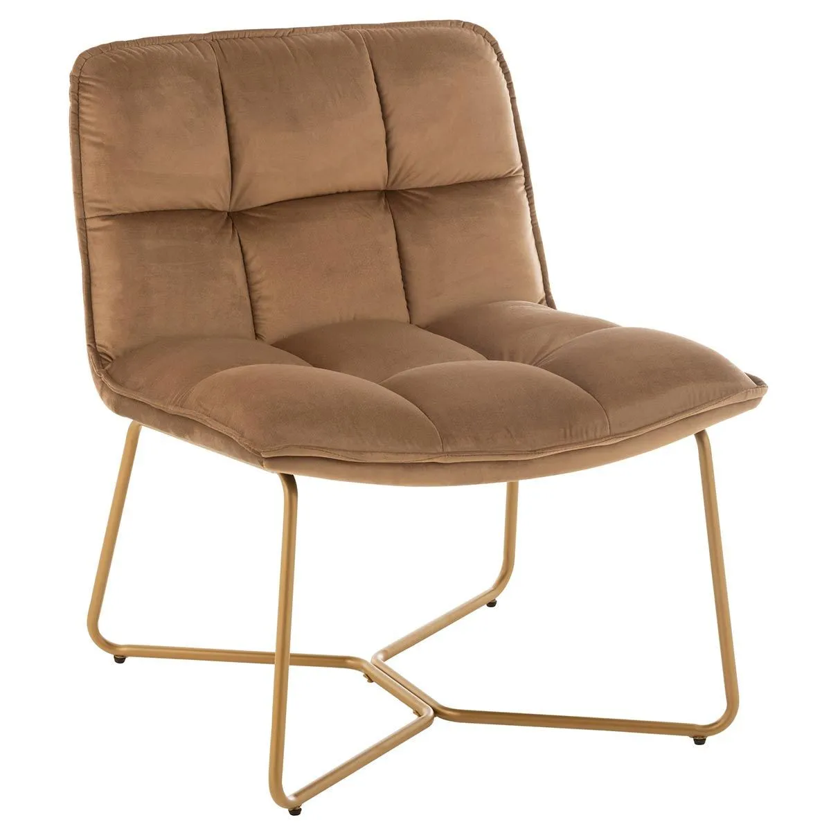 Fauteuil Lounge Design Pierre 85cm Marron