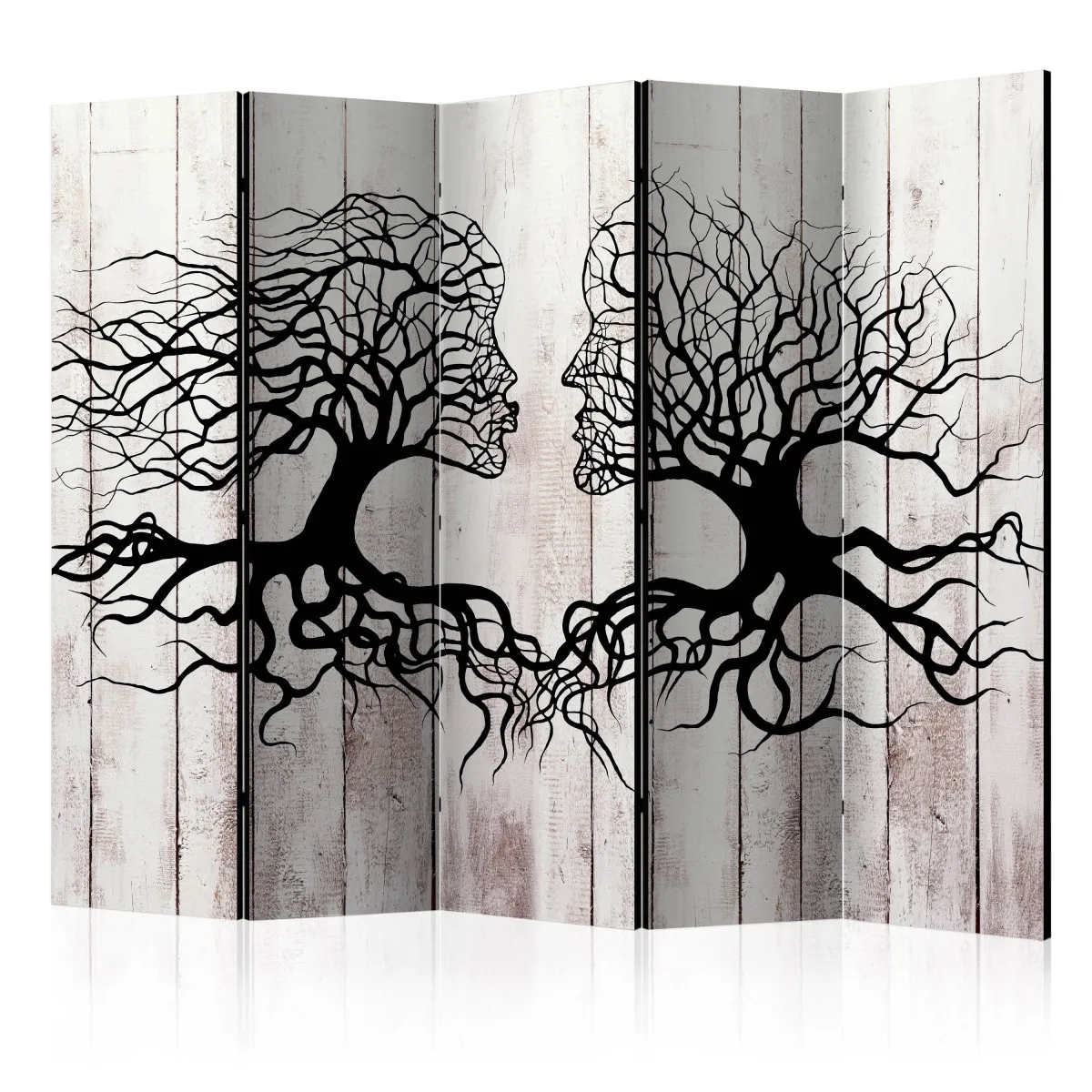 Paravent 5 volets - A Kiss of a Trees II [Room Dividers] - 225x172 (38112)