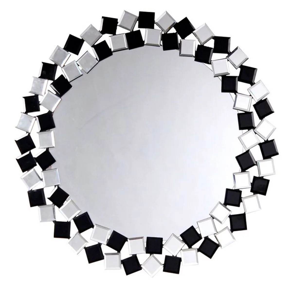Paris Prix Argent Miroir Mural Rond Mosaic