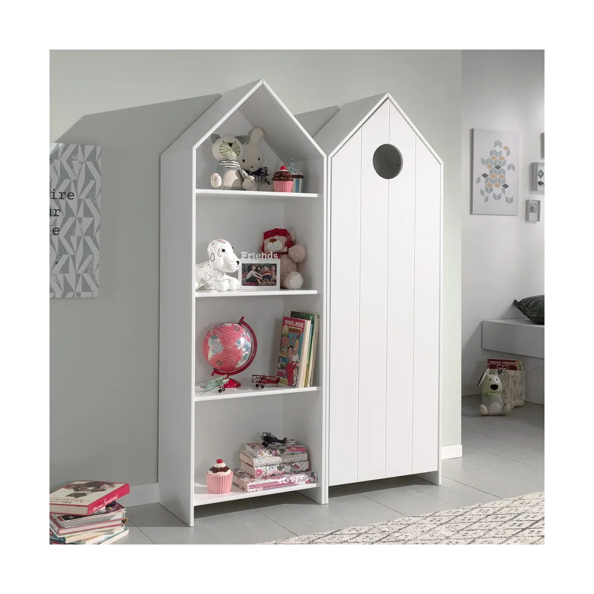 Pack Étagère & Armoire 4 Niveaux Casami 171cm & - vue 2