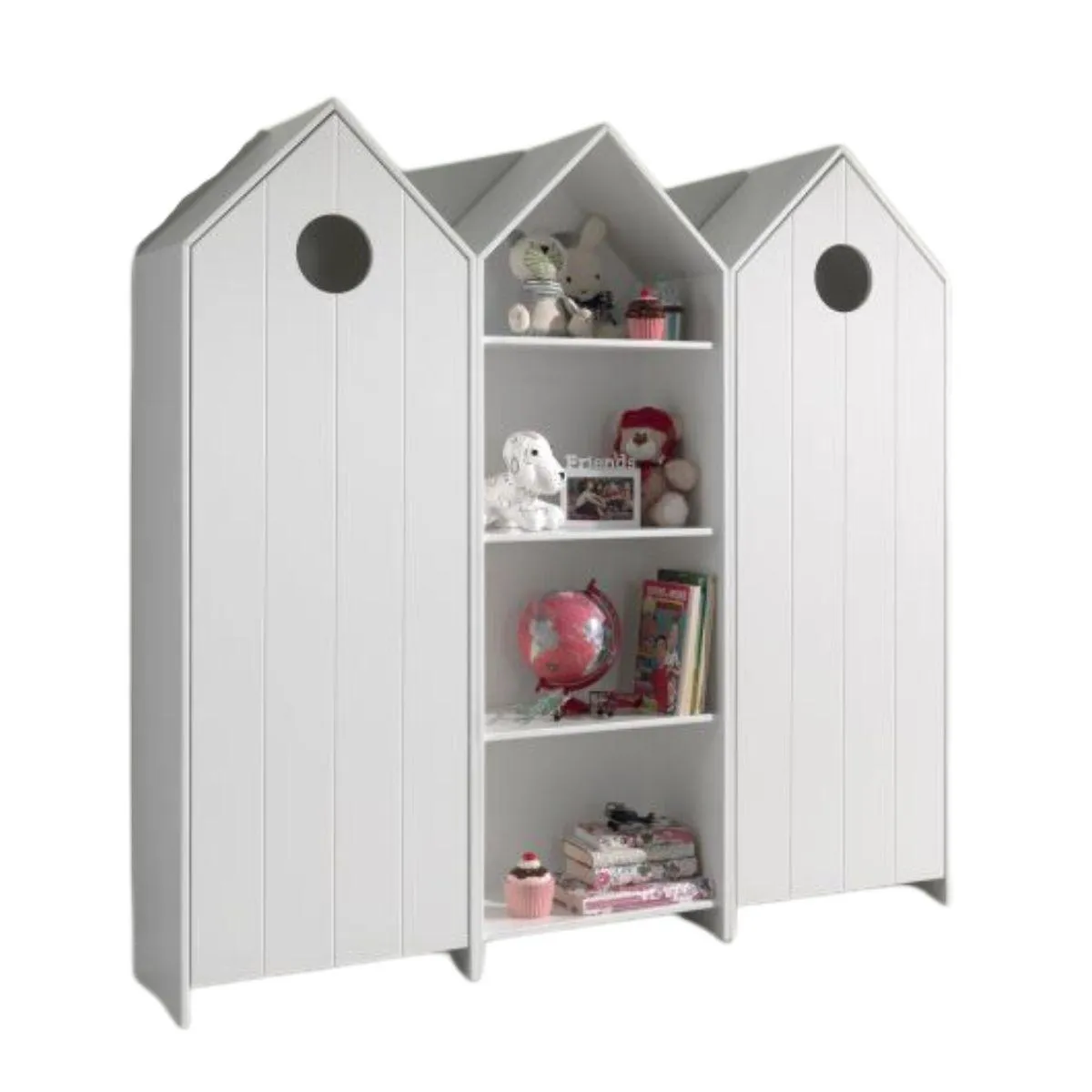 Vipack CASAMI 2 Armoires 1 porte Blanc + Armoire ouverte Vipack CASAMI 2 Armoires 1 porte Blanc + Armoire ouverte