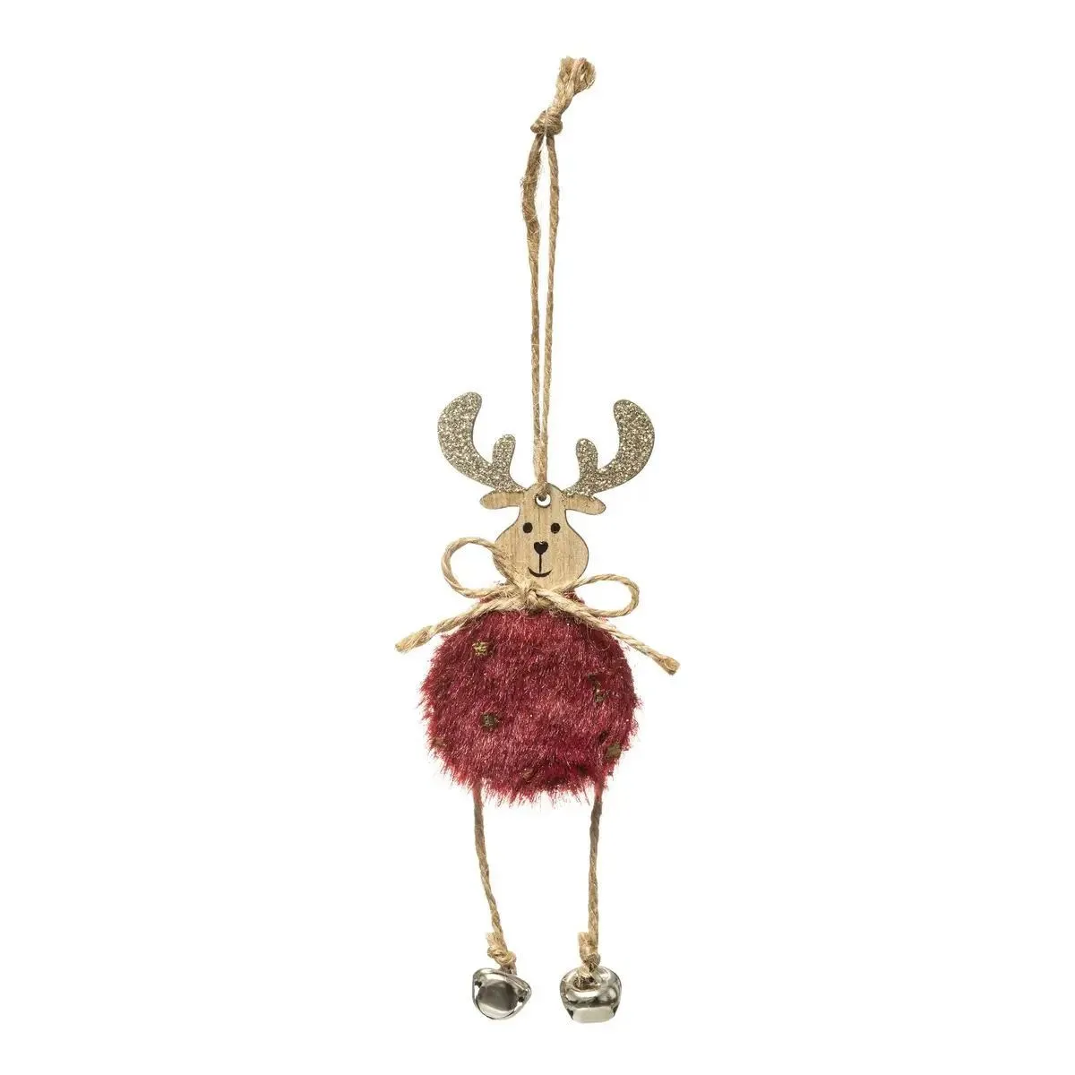 Atmosphera Rouge Sujet Renne Fourrure