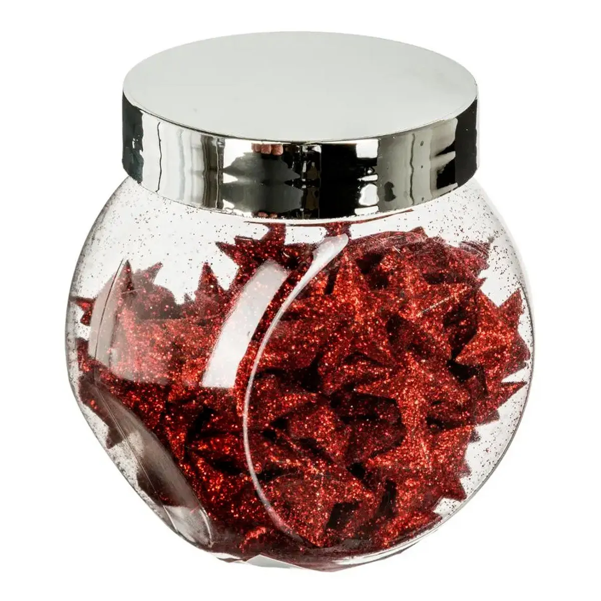 Lot de 100 &Eacute;toiles D&eacute;co Bocal 7cm Rouge
