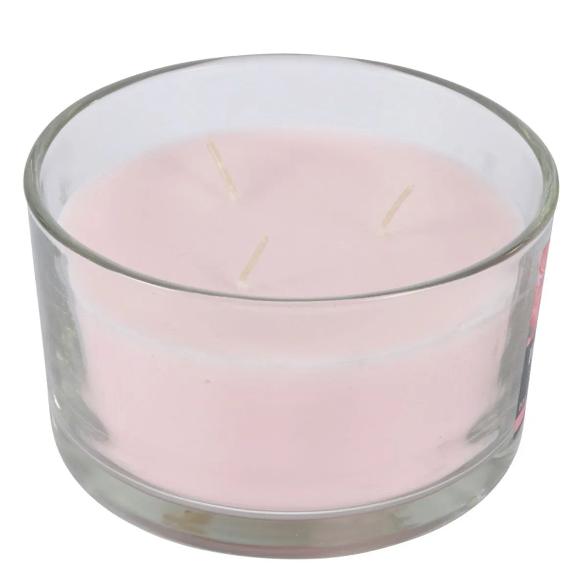 Paris Prix Rose Bougie Parfumée 3 Mèches Essentiel