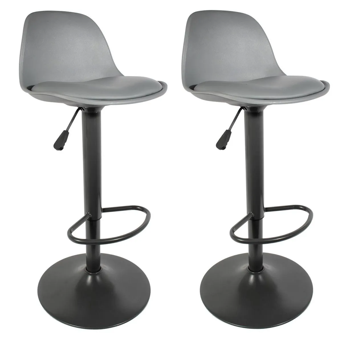 LOT DE 2 TABOURETS DE BAR ISAK M2 - vue 2