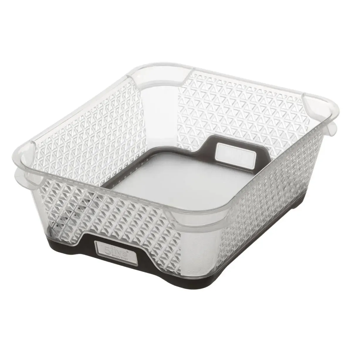 Five Simply Smart Bac De Rangement En Plastique Duo 2,2L Taupe