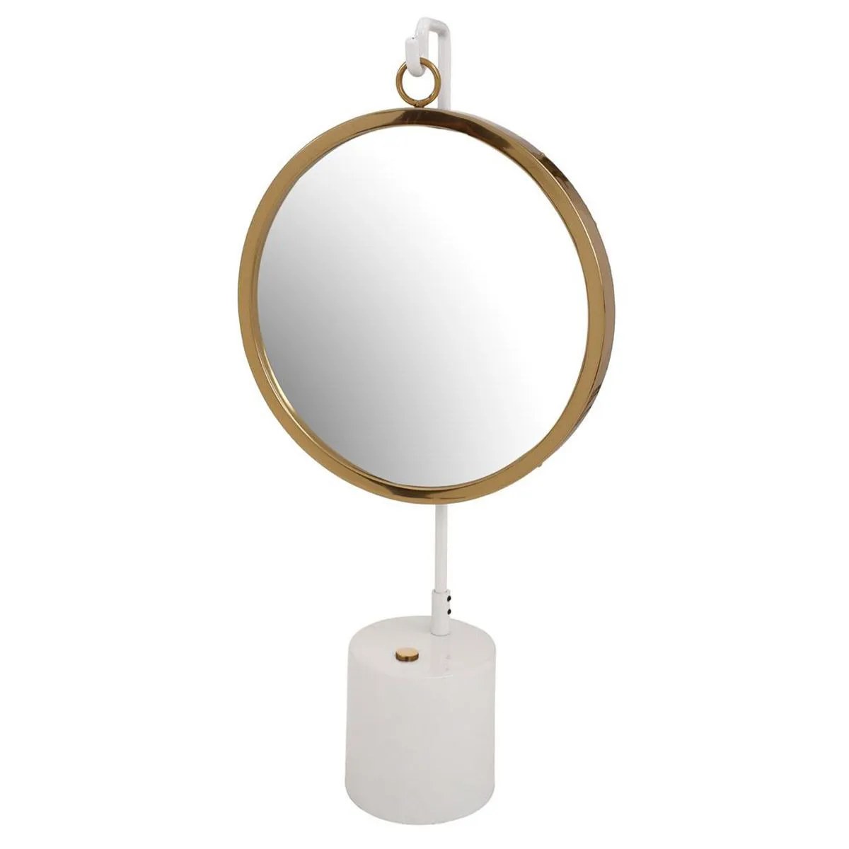 GENERIQUE - Miroir à Poser - Rond - 65cm - Blanc - Image 2