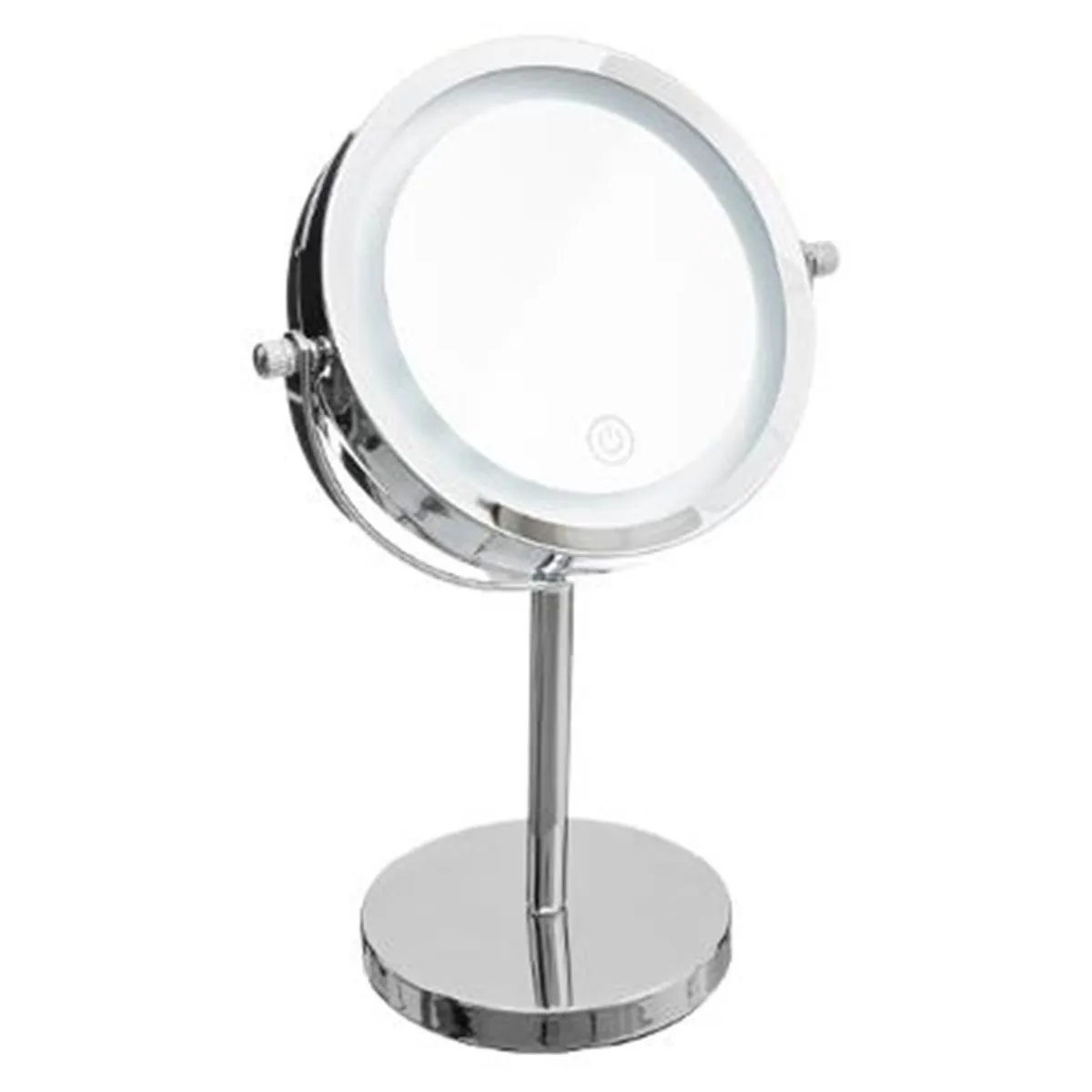 5 five simply smart Miroir sur pied pivotant double face zoom x3 et Lumineux à LED