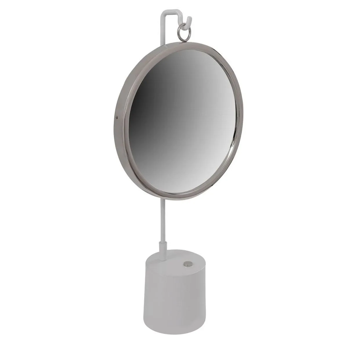 Generique Blanc/Argent Miroir À Poser Rond "Eleganca" 65Cm & - Image 3