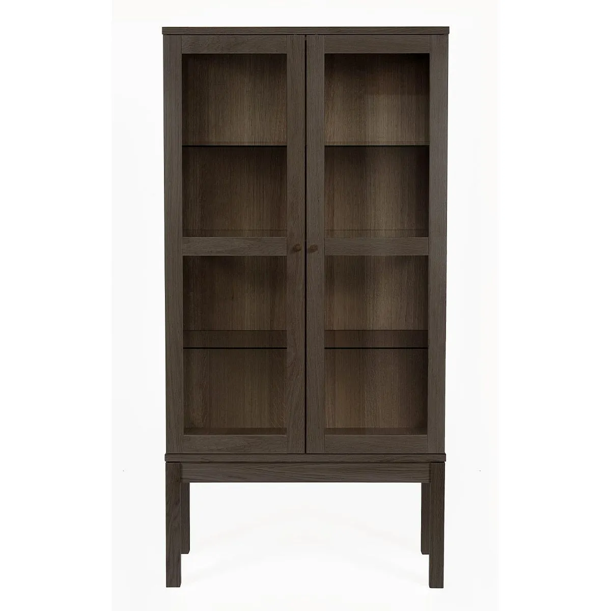 Vitrine 2 Portes AbbeyWood 170cm Naturel - vue 2
