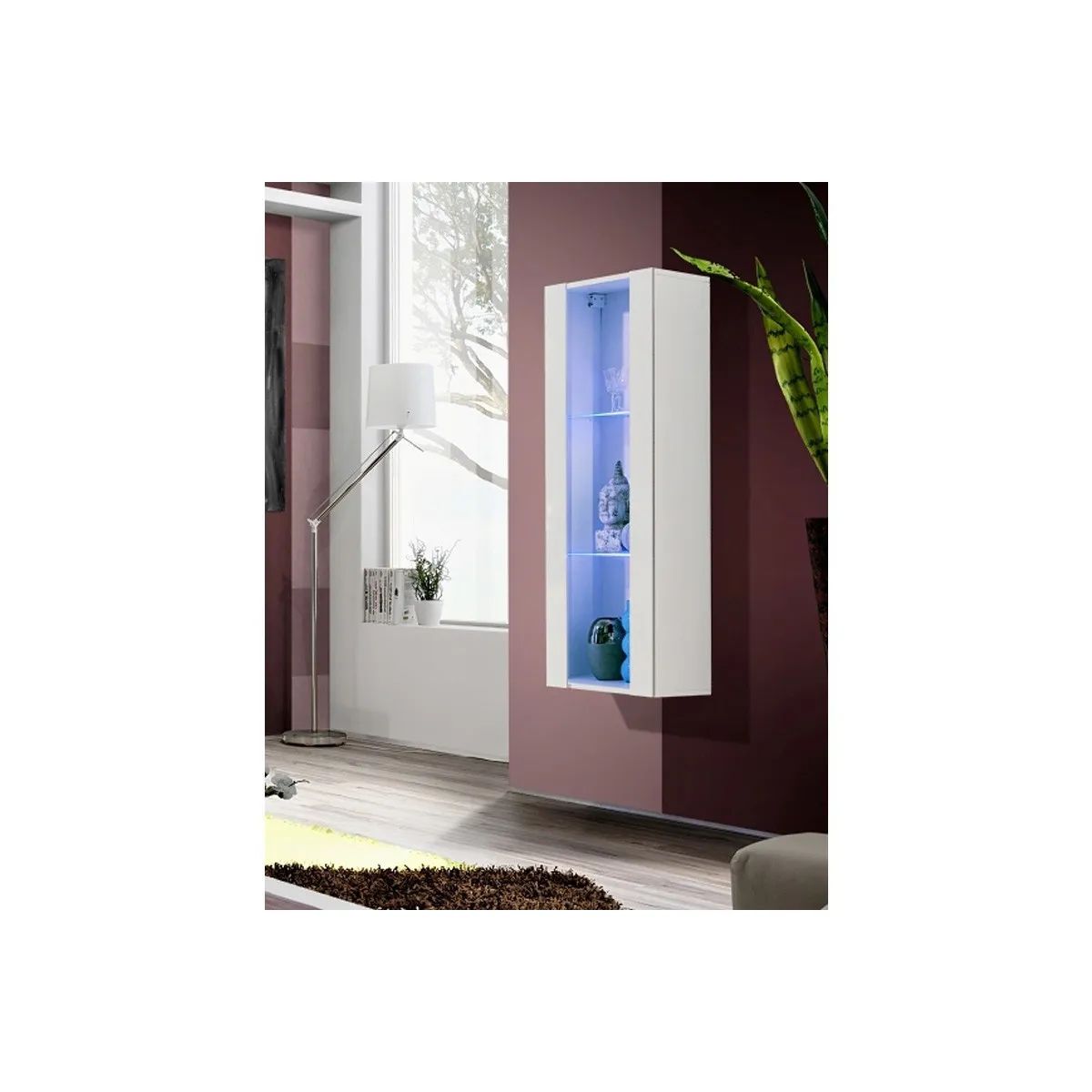 Vitrine LED Murale Design Fly A2 126cm