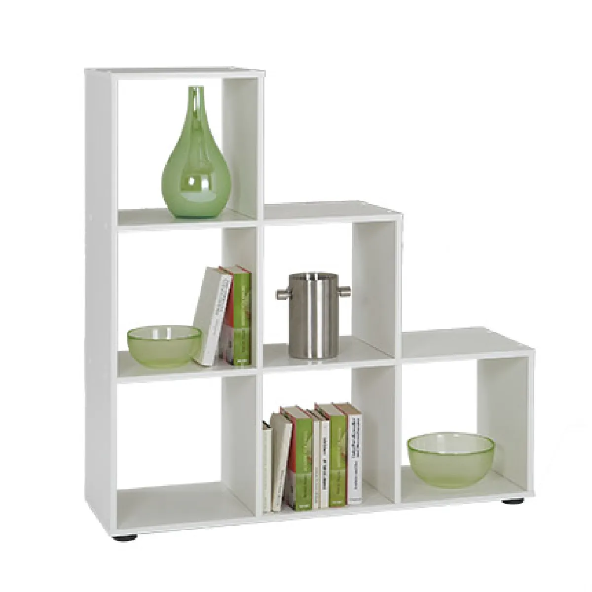 Meuble escalier 104,5x33x108 cm blanc - VOSKA