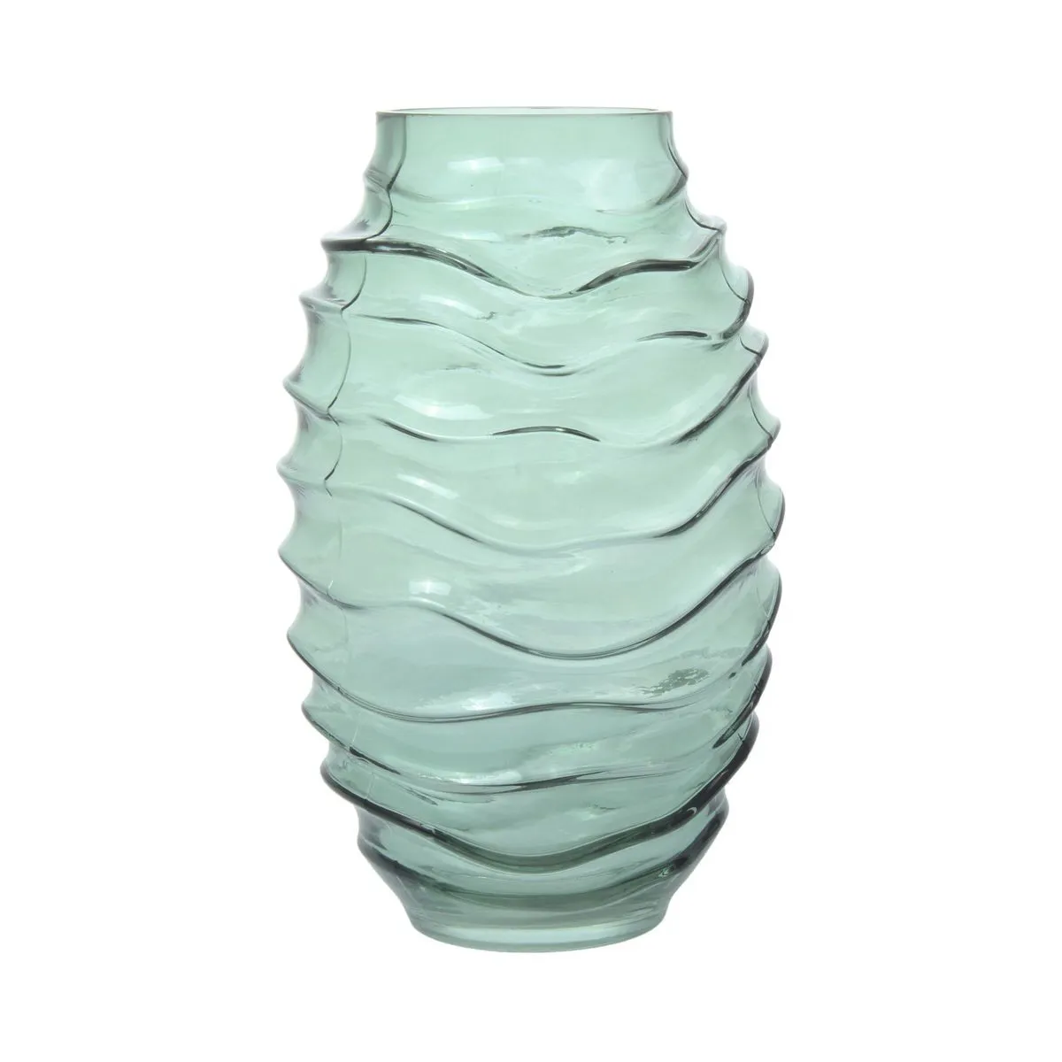 Paris Prix Vert Vase Déco En Verre Soufflé Typo 25Cm