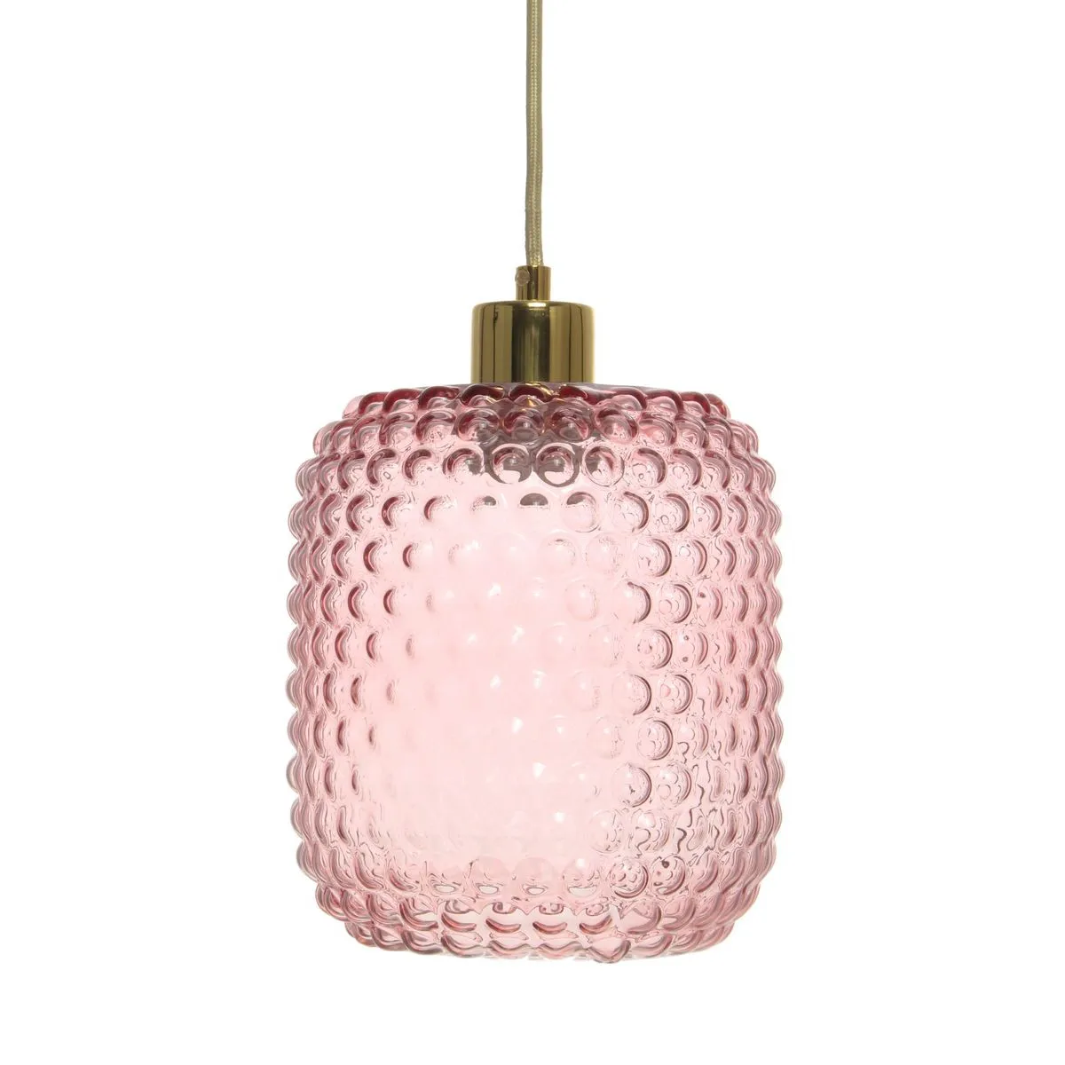 Paris Prix Rose Lampe Suspension En Verre Irène 27Cm